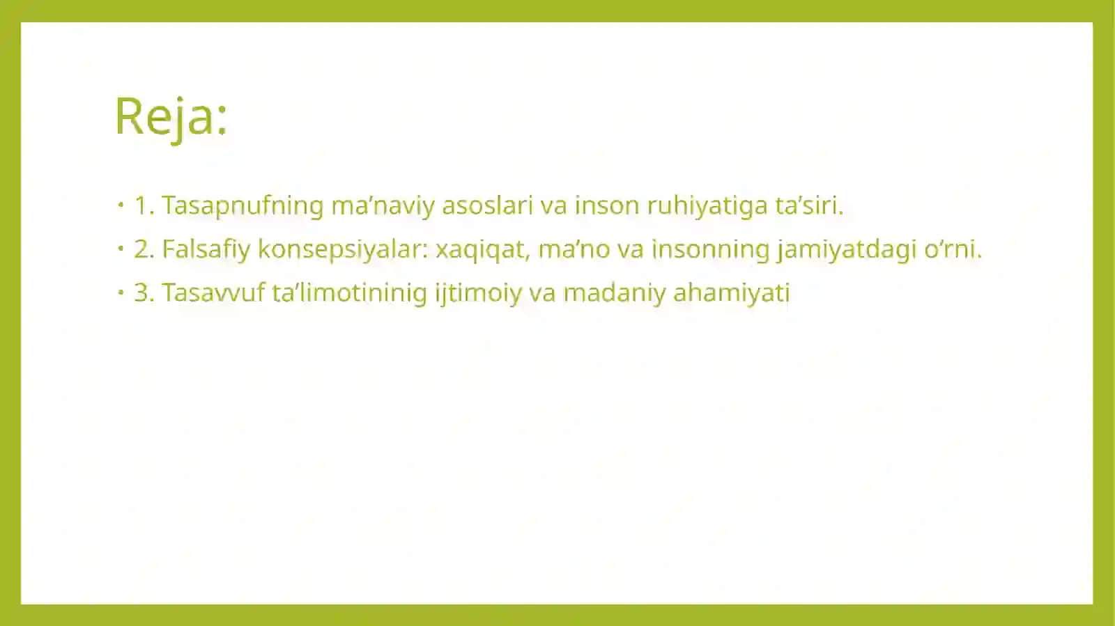 Tasavvuf ta’limotining falsafiy mohiyati 2