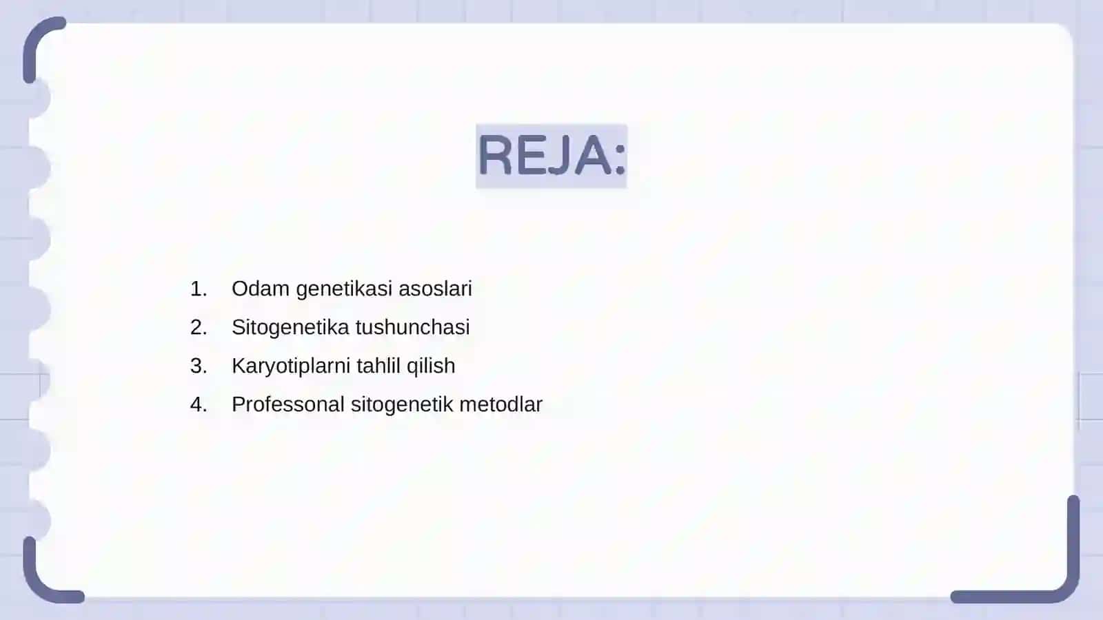 Odam genetikasi metodlari: sitogenetik metod 2