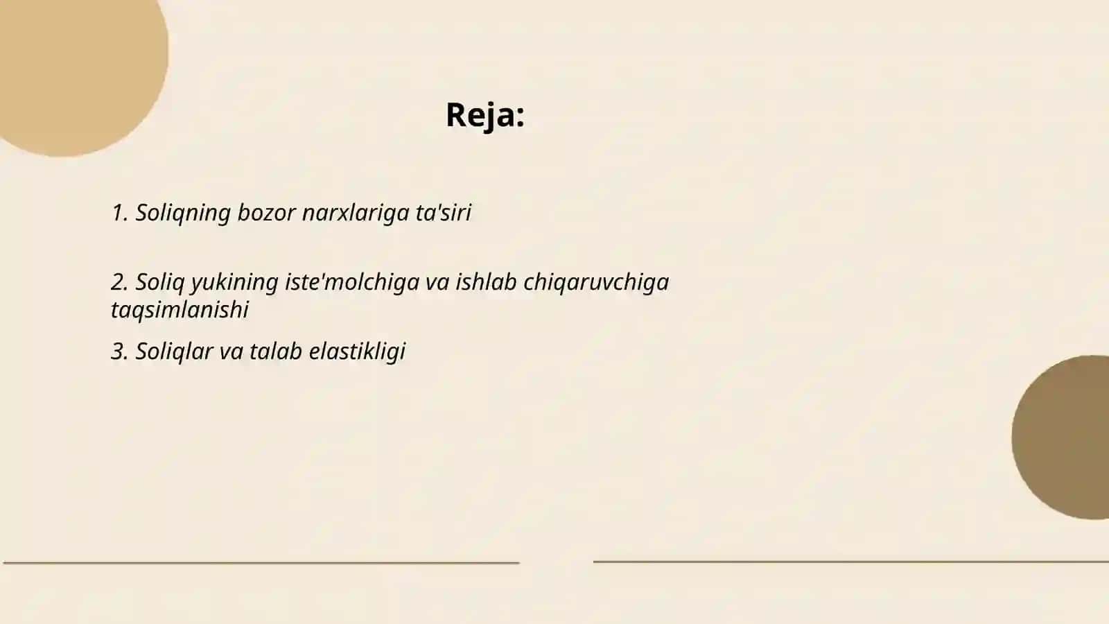 Soliqning bozorga ta'siri 2