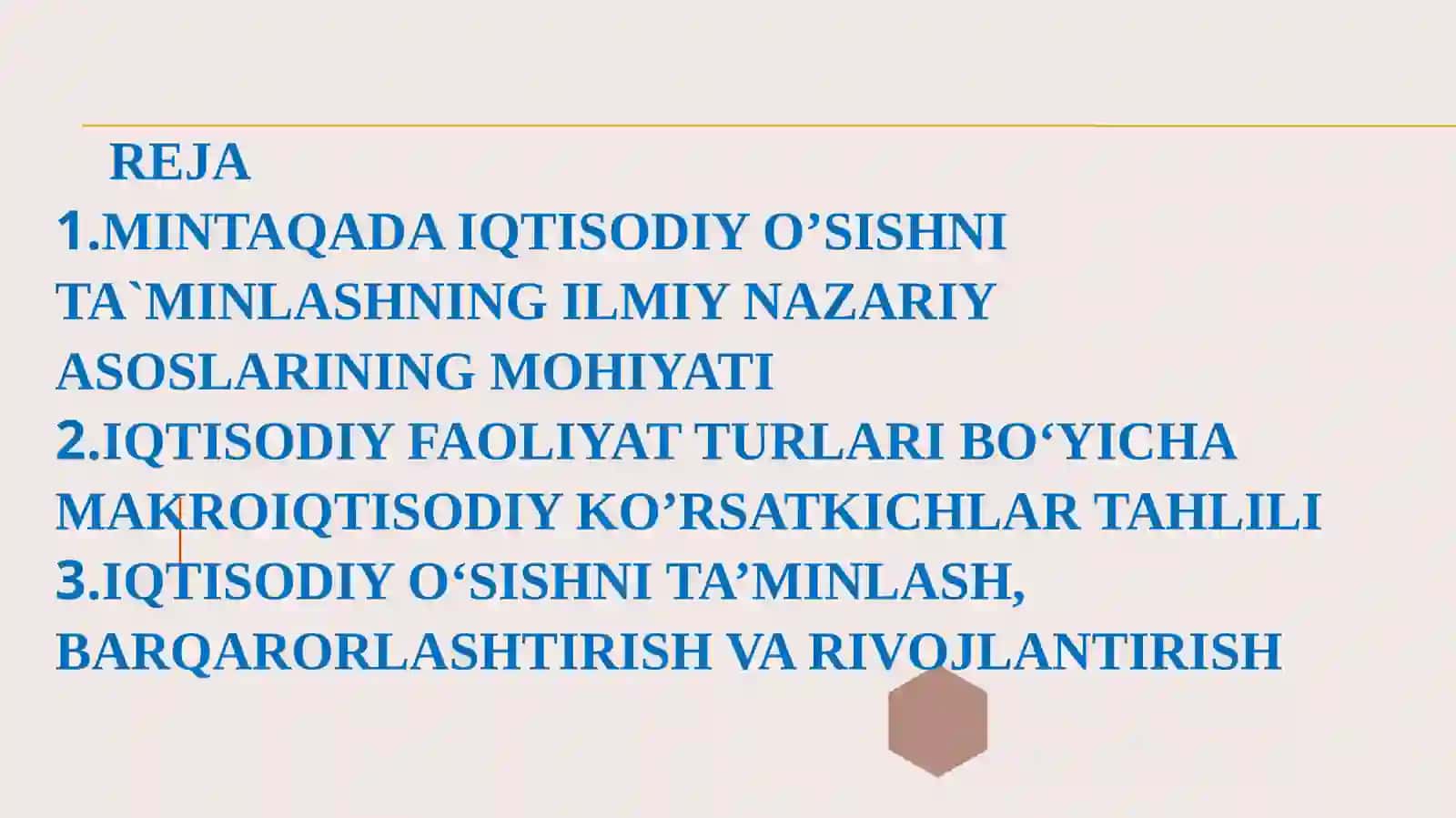 Mintaqaviy iqtisodiyot 2