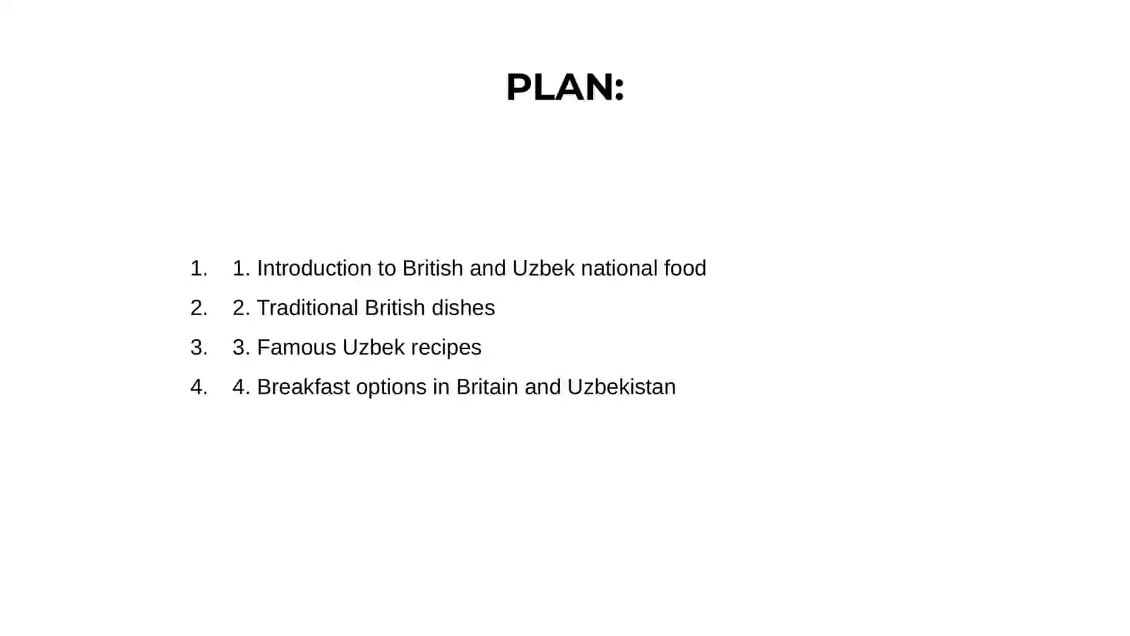 British and Uzbek national food 2