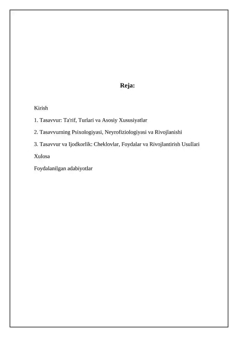 Xayol haqida tushuncha 2