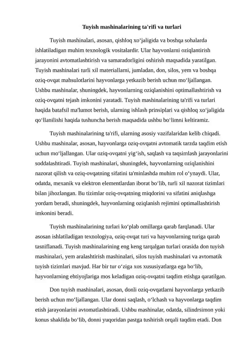 Tuyish mashinalari 2