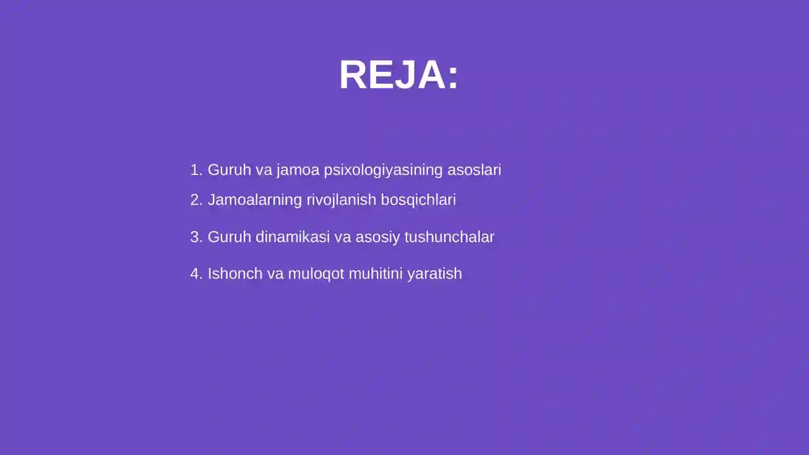 Guruh va jamoa psixologiyasi 2