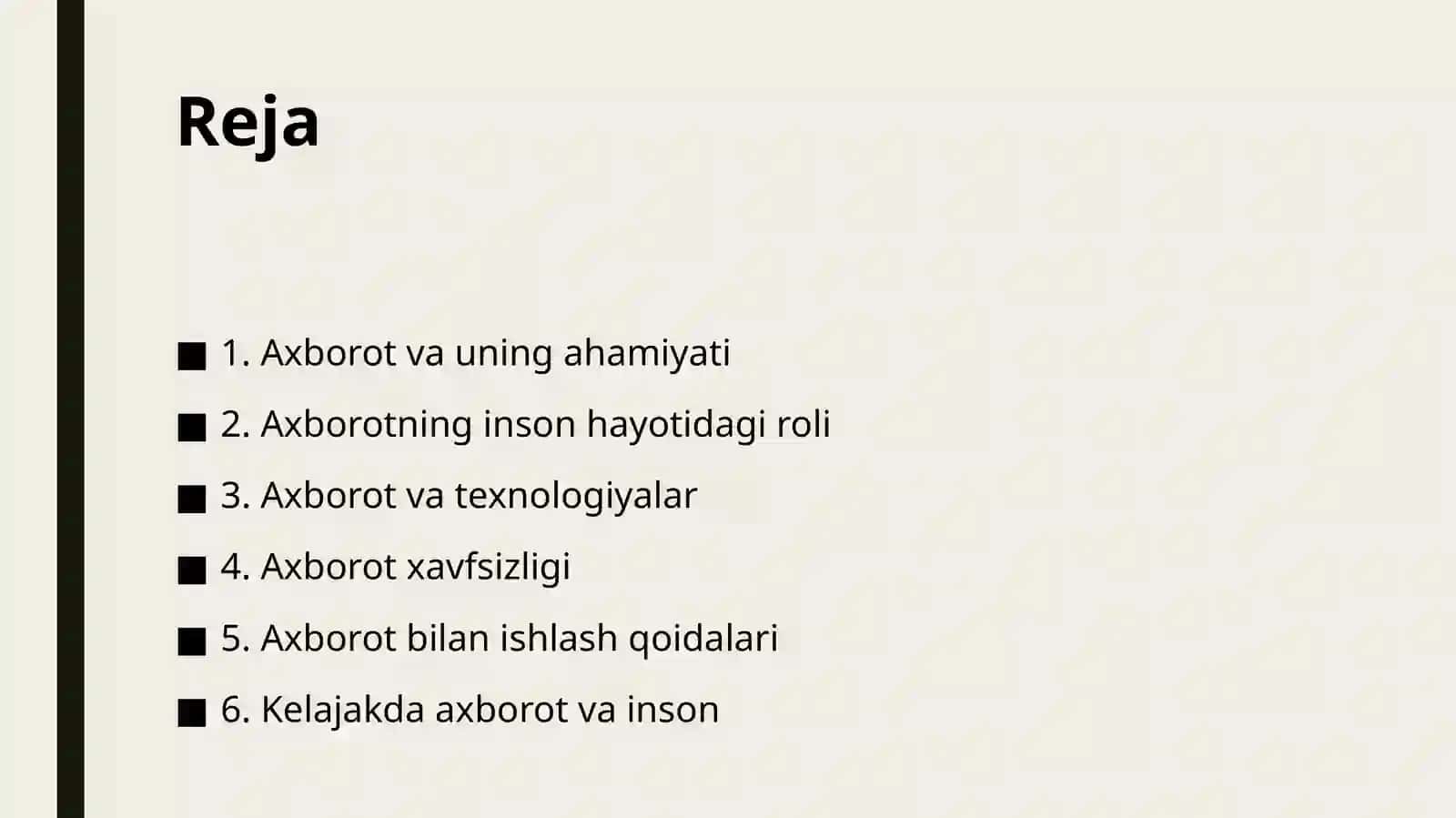 Axborot va uning ahamiyati 2