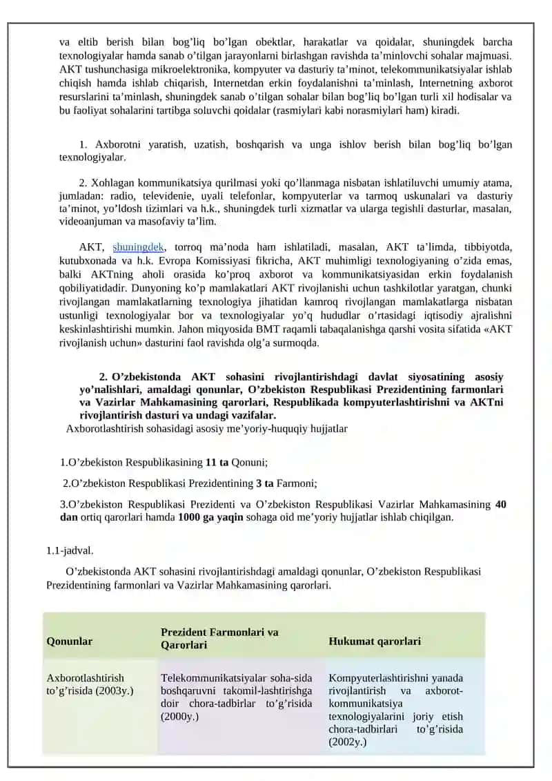 Axborot Texnologiyalari Faniga Kirish 2