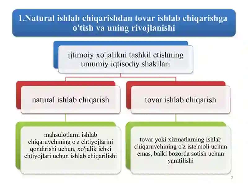 Natural ishlab chiqarish 2