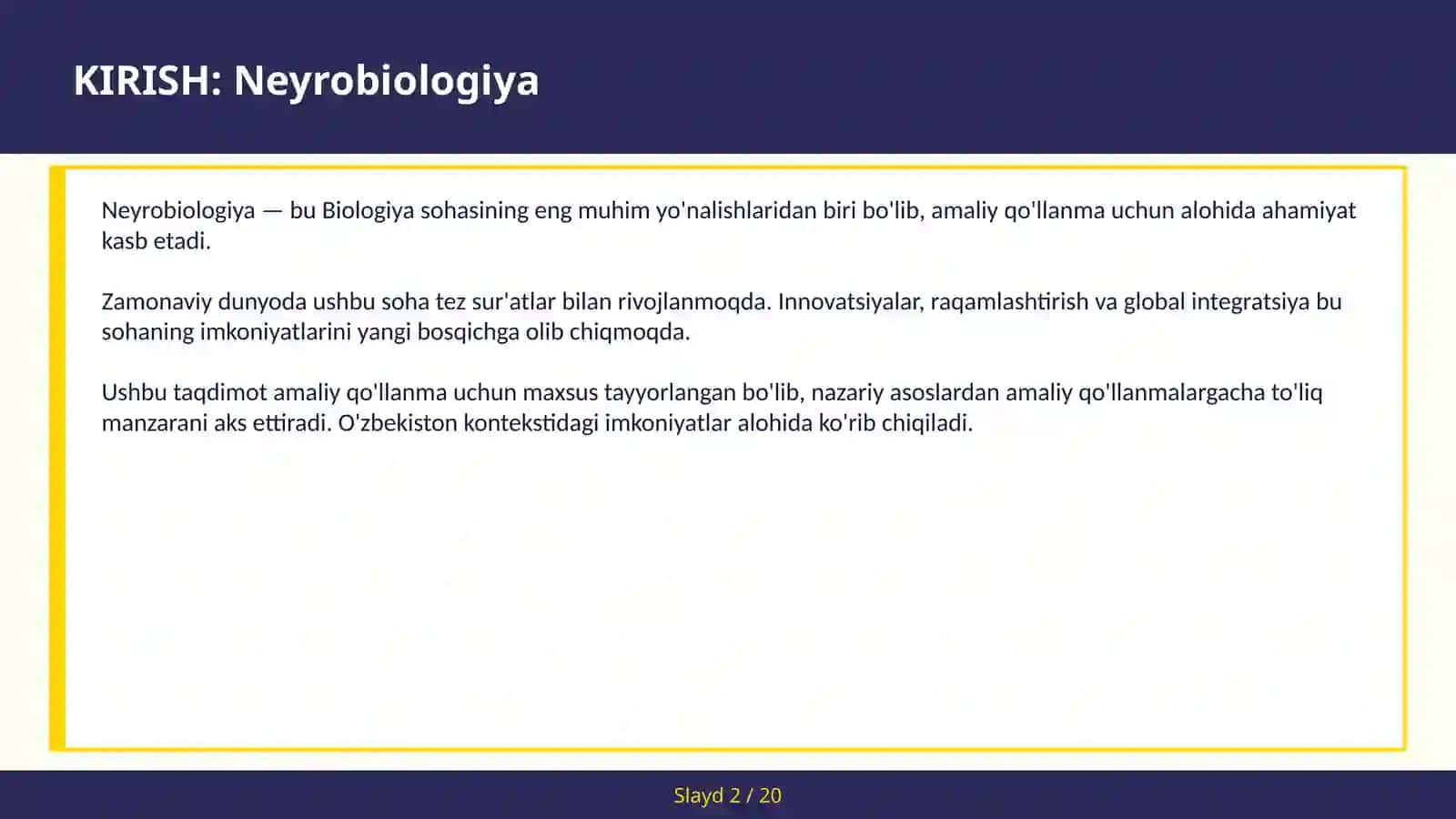 NEYROBIOLOGIYA 2