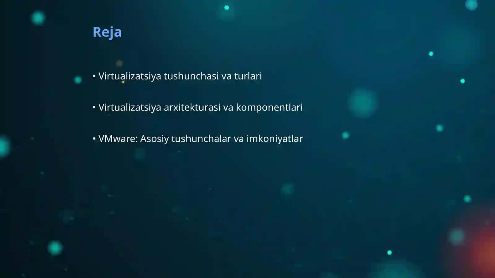 Virtualizasiya va Docker/VMWare asoslari 2