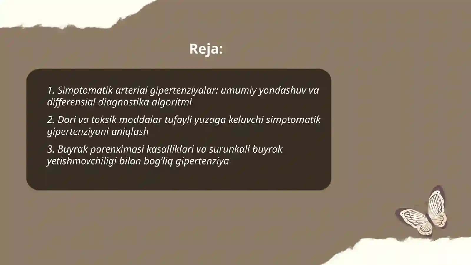 Simptomatik arterial gipertenziyalar differensial diagnostikasi 2