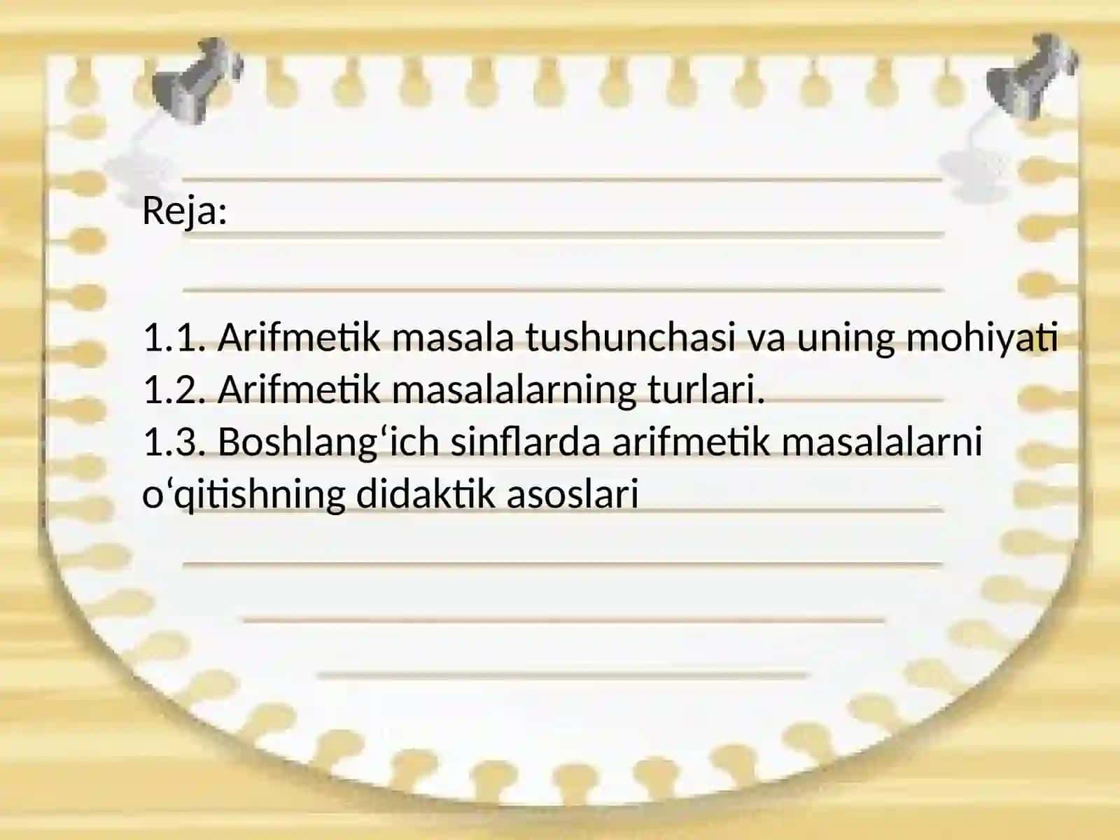 Arifmetik masalalariyechishgao'rgatishmetodikasi 2