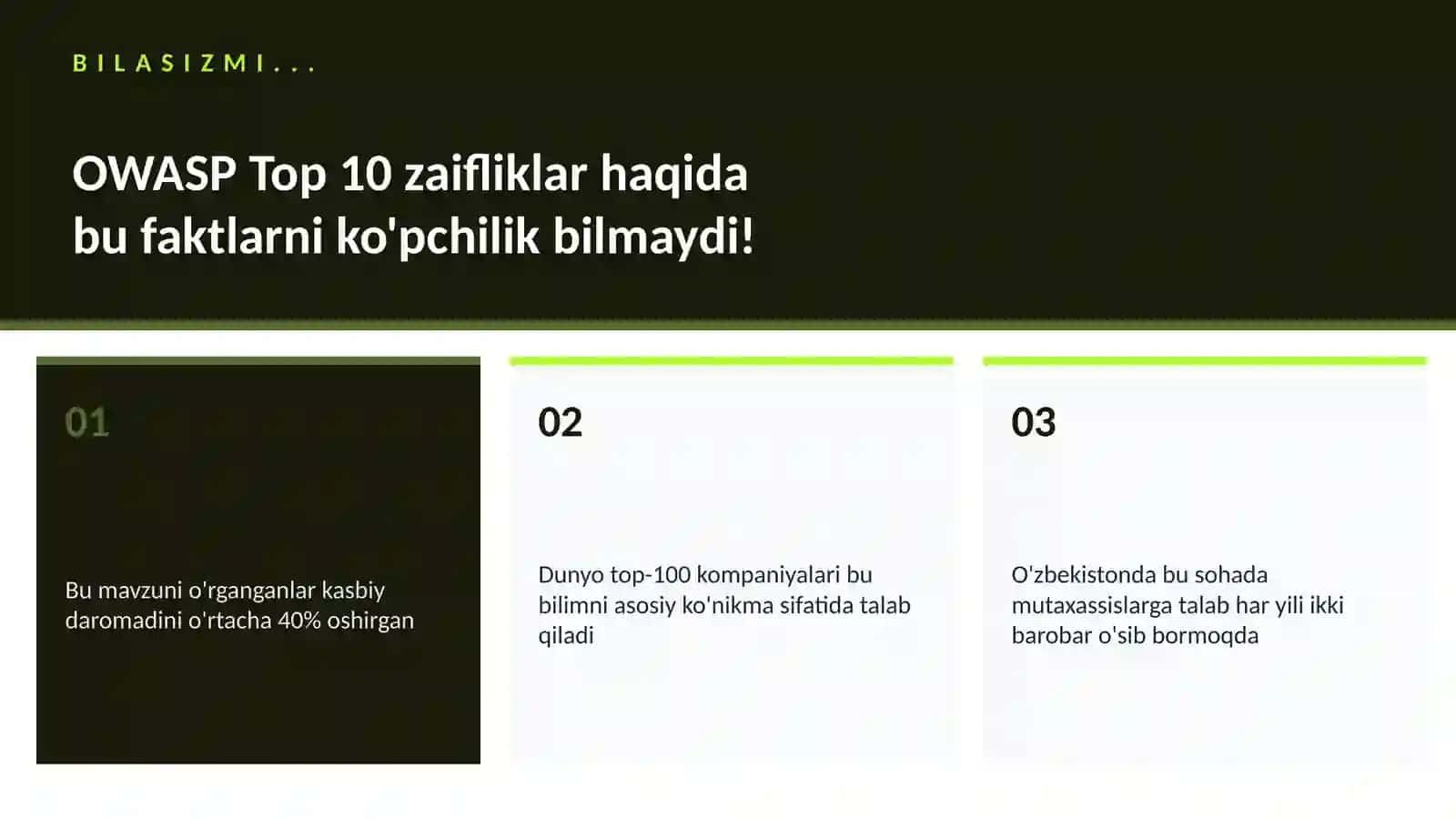 KIBERXAVFSIZLIK OWASP Top 10 zaifliklar 2
