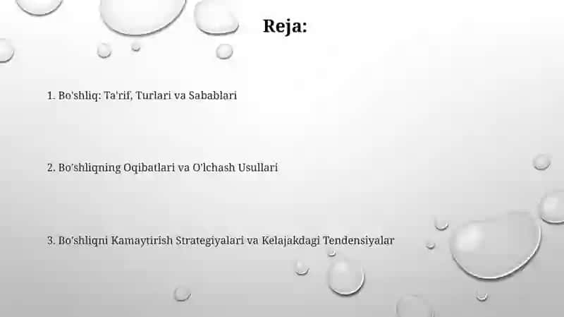 Bo'shliqning Oqibatlari va O'lchash Usullari 2
