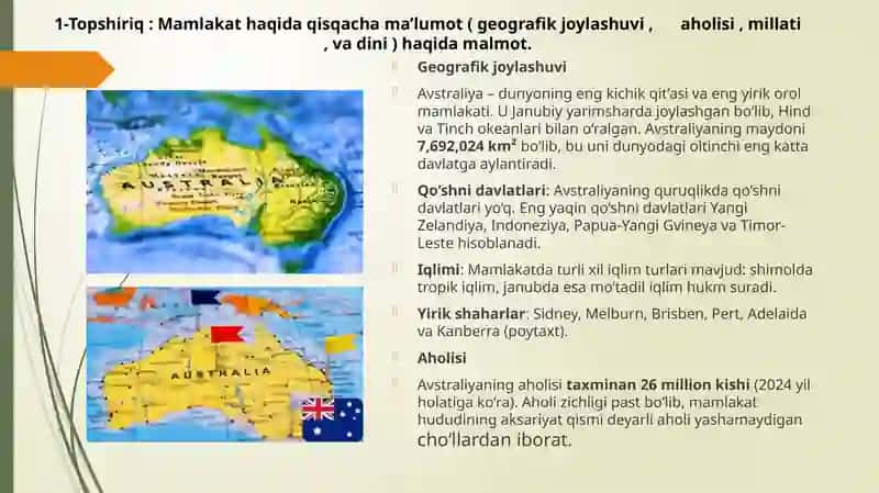 Avstraliya turizm destinatsiyalari 2