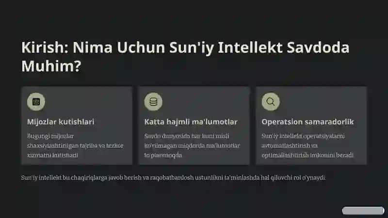 Sun'iy Intellekt Savdo Texnologiyalari 2