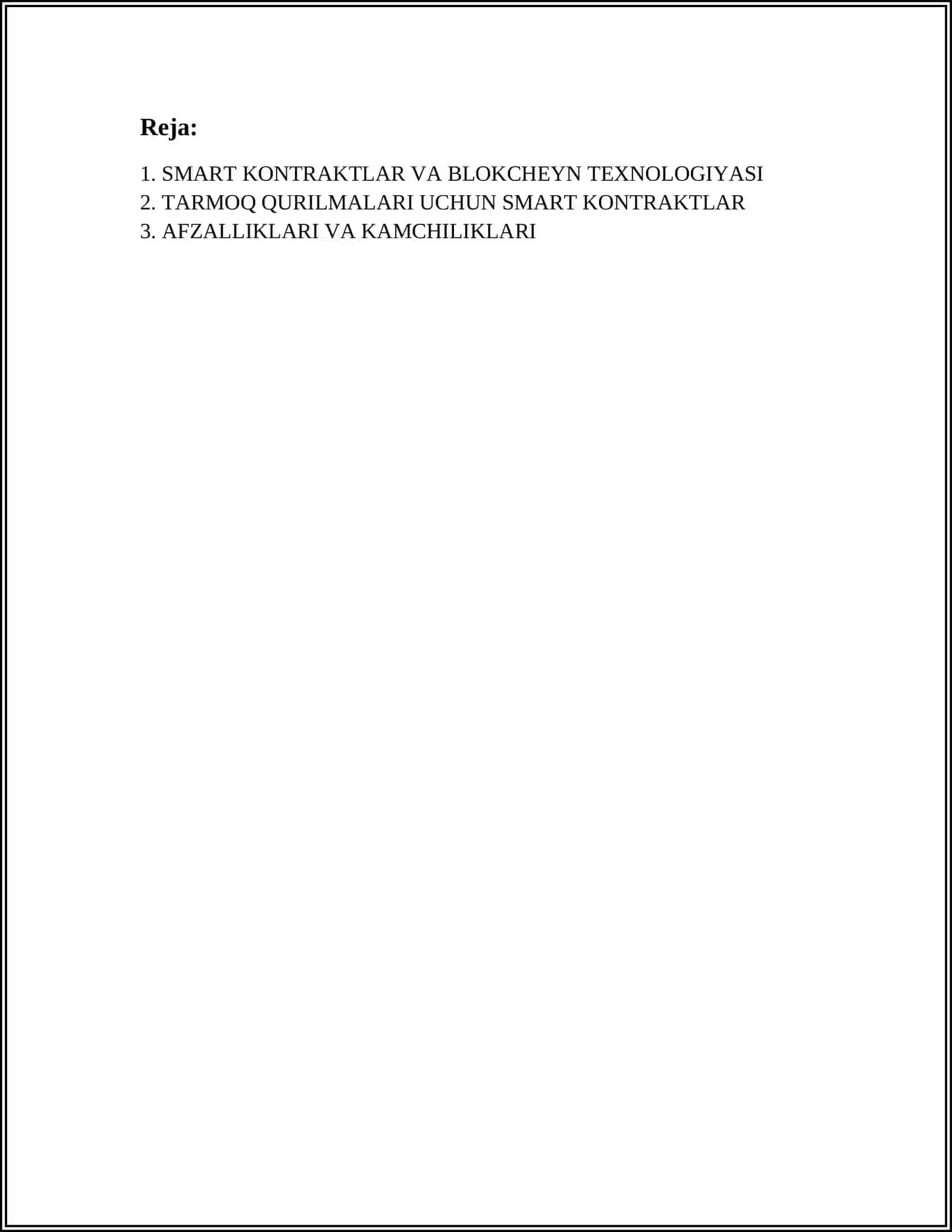 SMART KONTRAKTLAR 2
