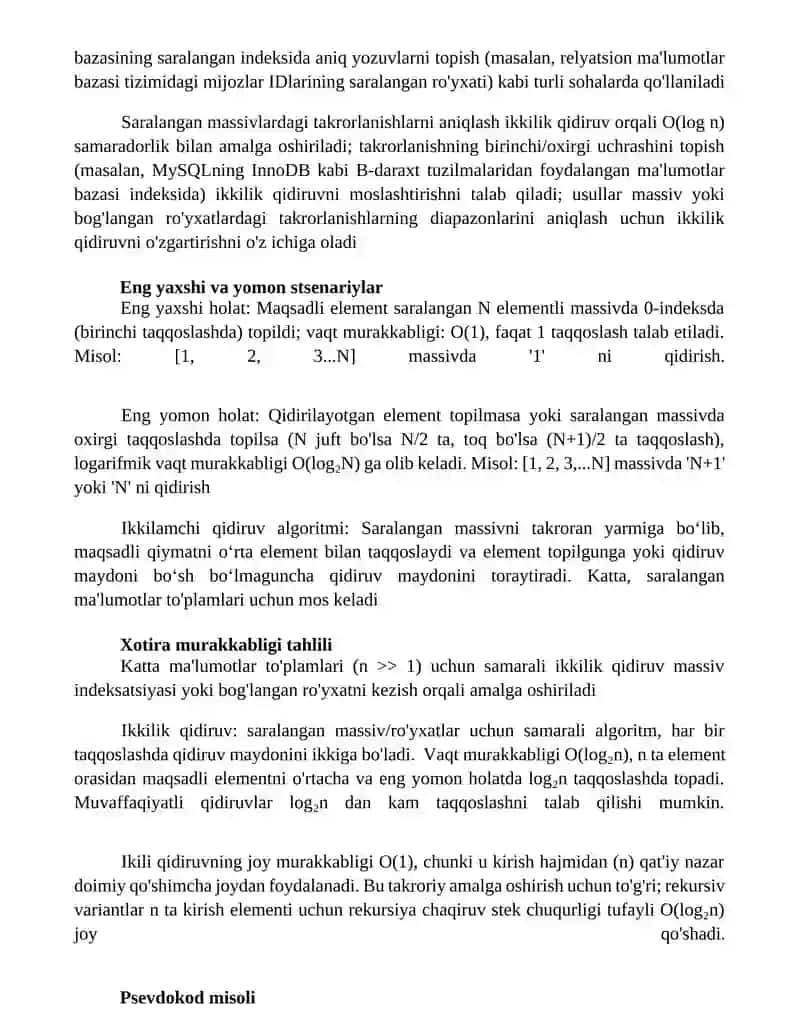 Ikkilik qidiruv 2