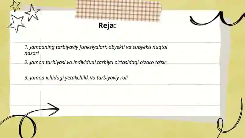 Jamoa tarbiya obyekti va subyekti sifatida 2