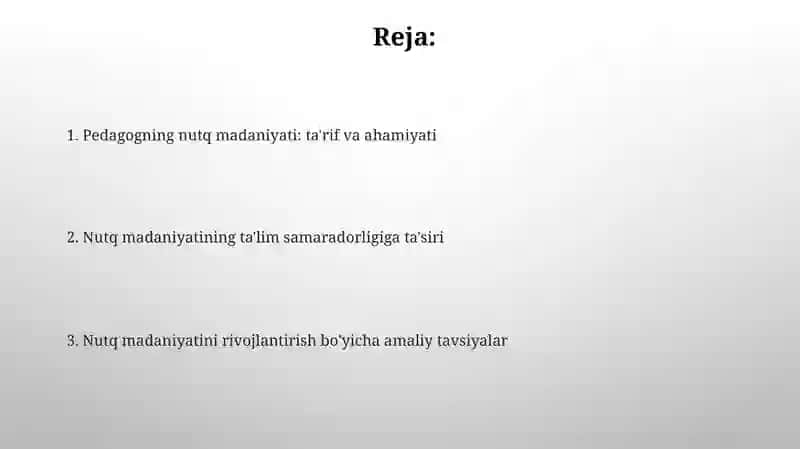 Pedagogning Nutq MadaniyatidanfoydalanishiTaʼlimdaSamaravataʼsir 2