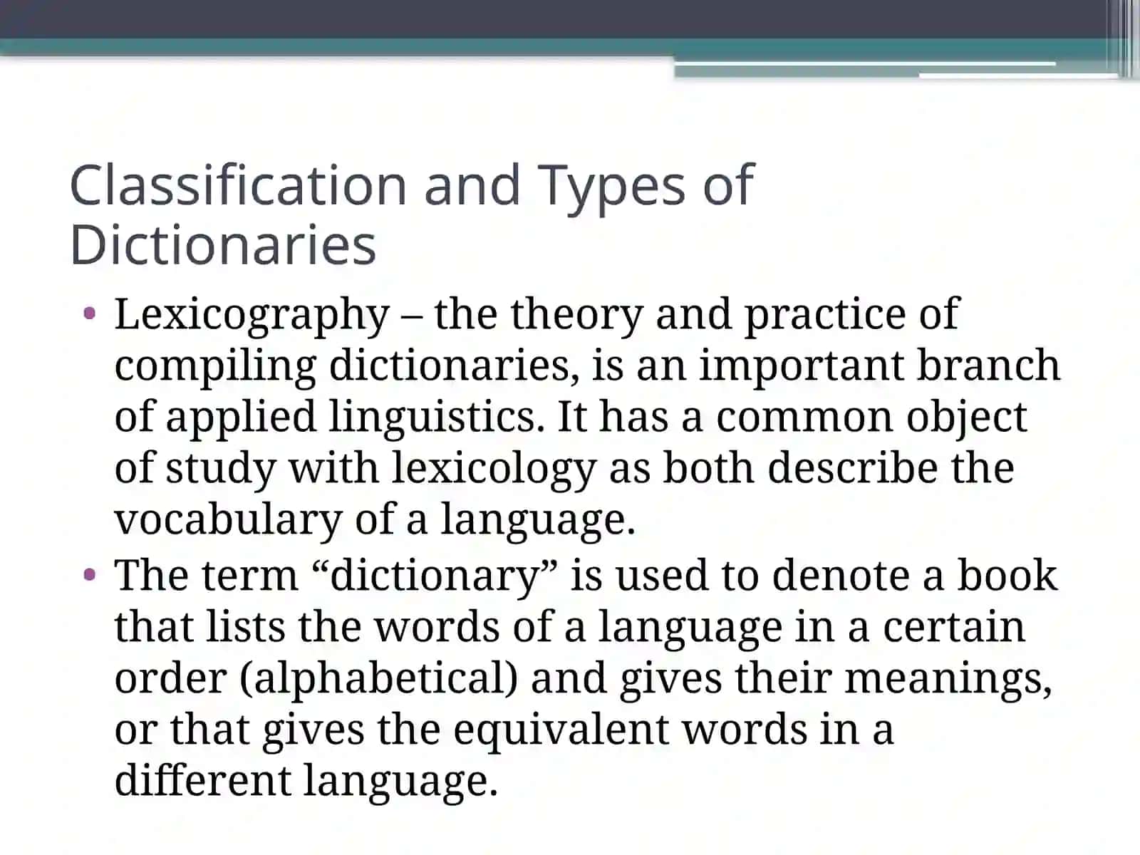 ENGLISH LEXICOGRAPHY 2