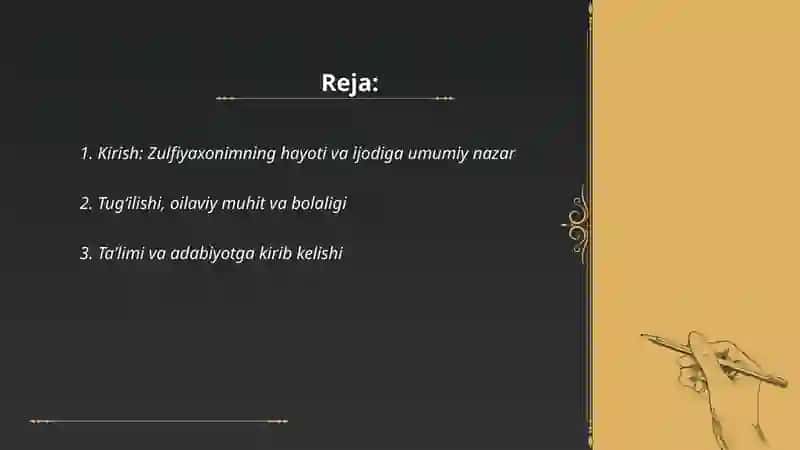 Zulfiyaxonim hayoti va ijodi 2