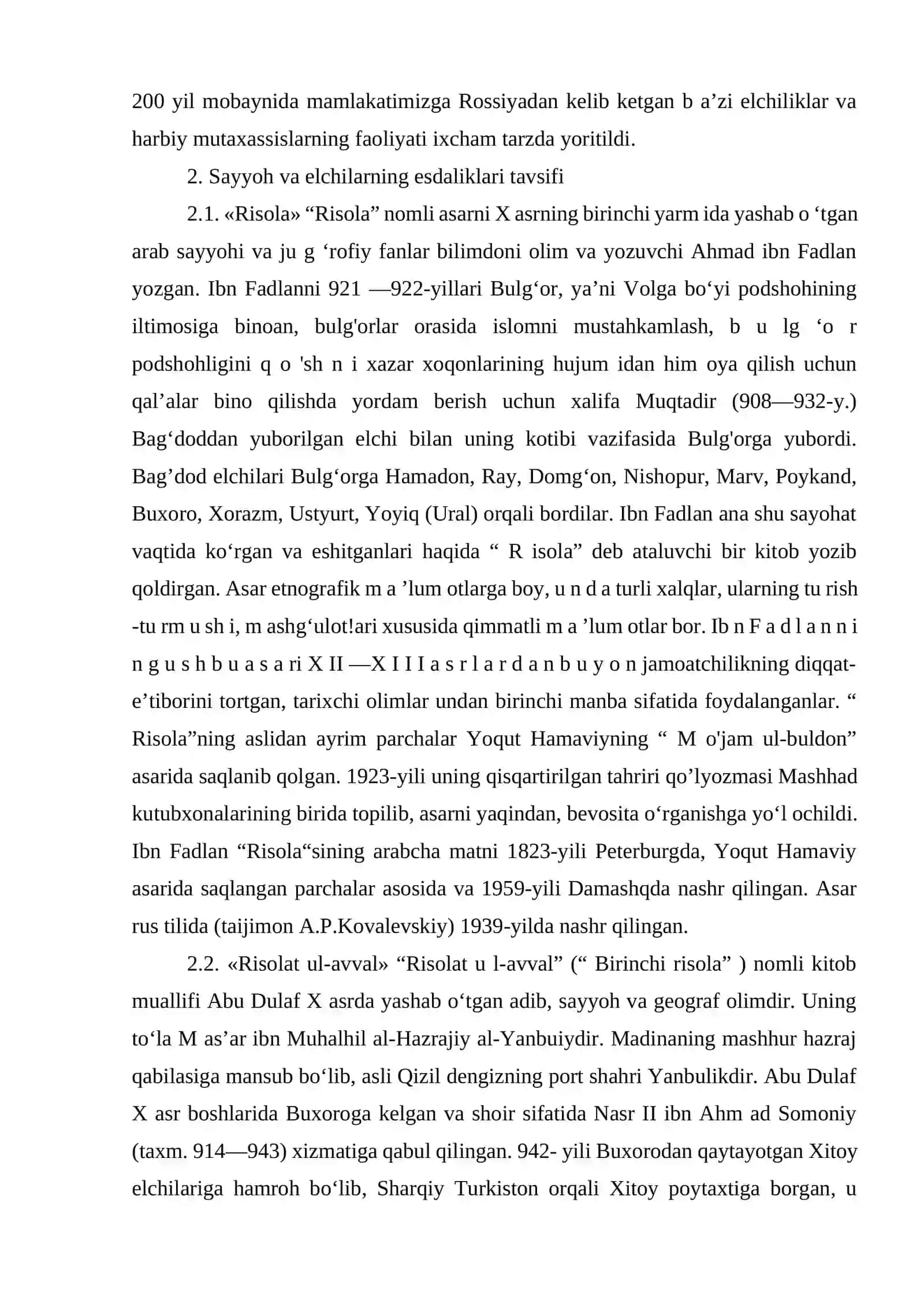 SAYYOHLAR VA ELCHILARNING ESDALIKLARI 2