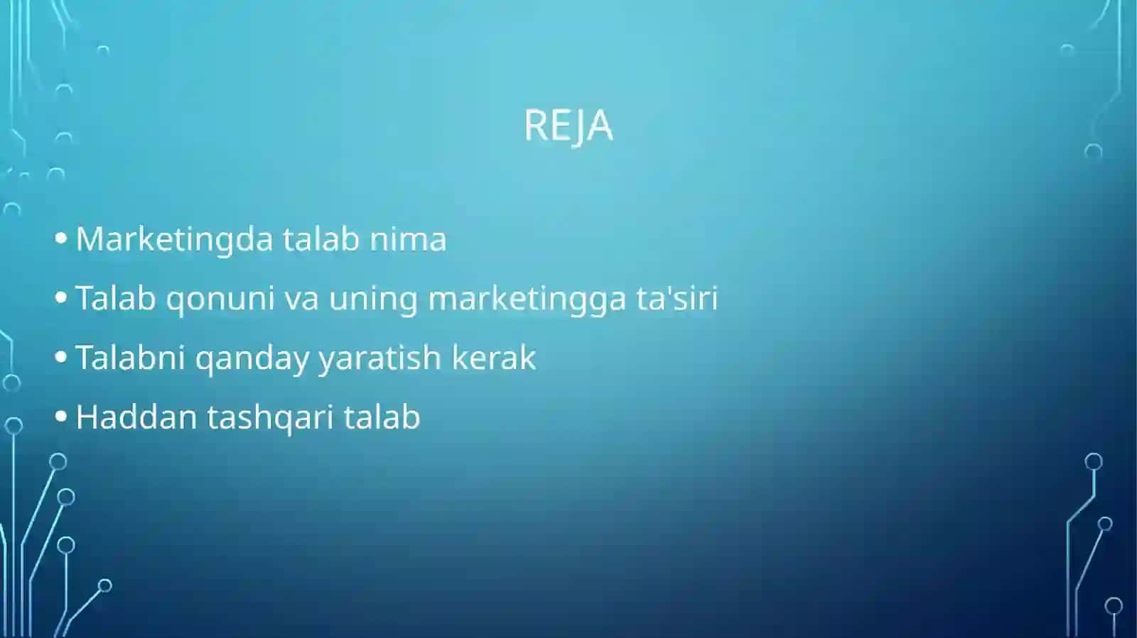 Marketingda talab nima 2