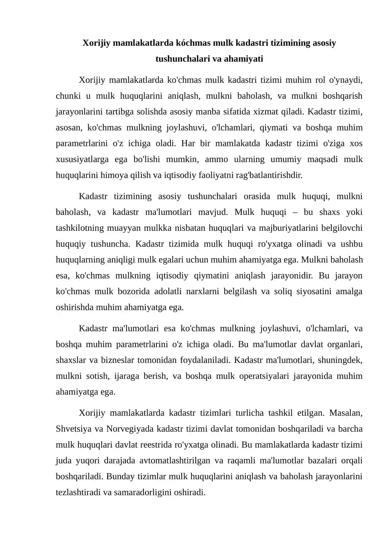 Kóchmas mulk kadastri tizimi 2