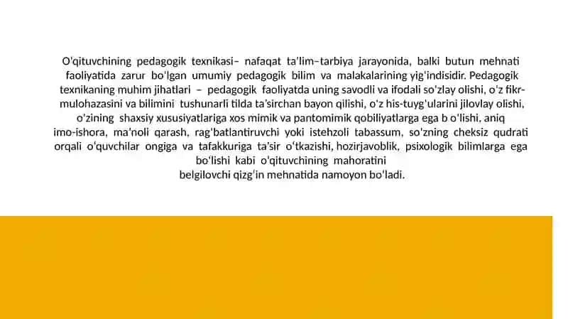 O‘QITUVCHIGA QO‘YILADIGAN ZAMONAVIY TALABLAR 2