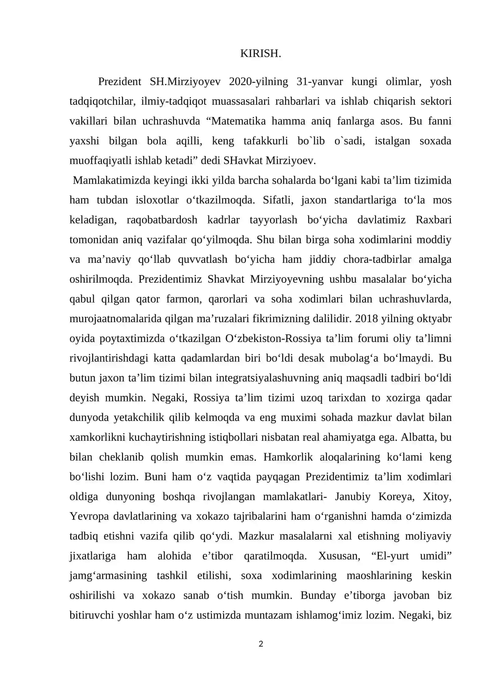 Interpolyatsion kvadratur formulalar 2