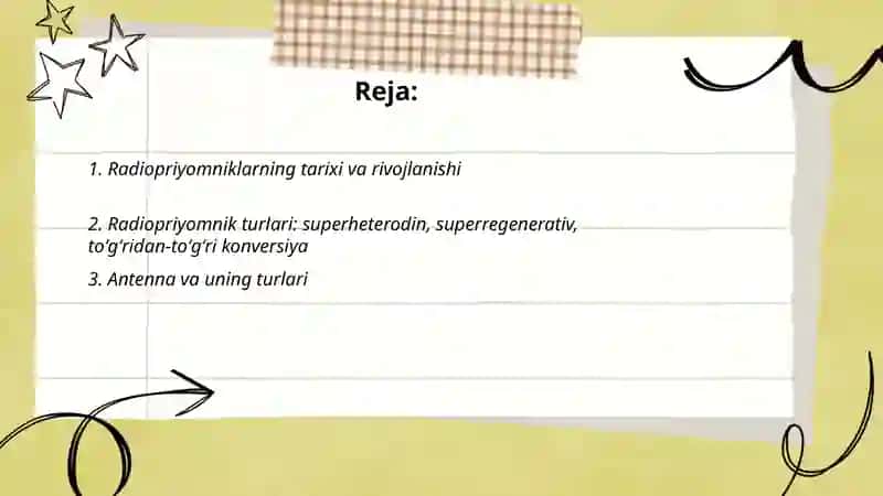 Radiopriyomniklar va ularning asosiy qismlari 2
