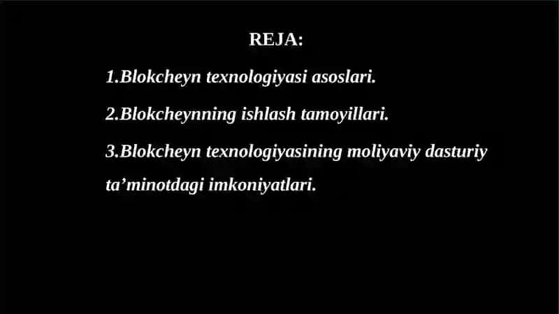 BLОKCHЕYN TЕХNОLОGIYАLАRI 2