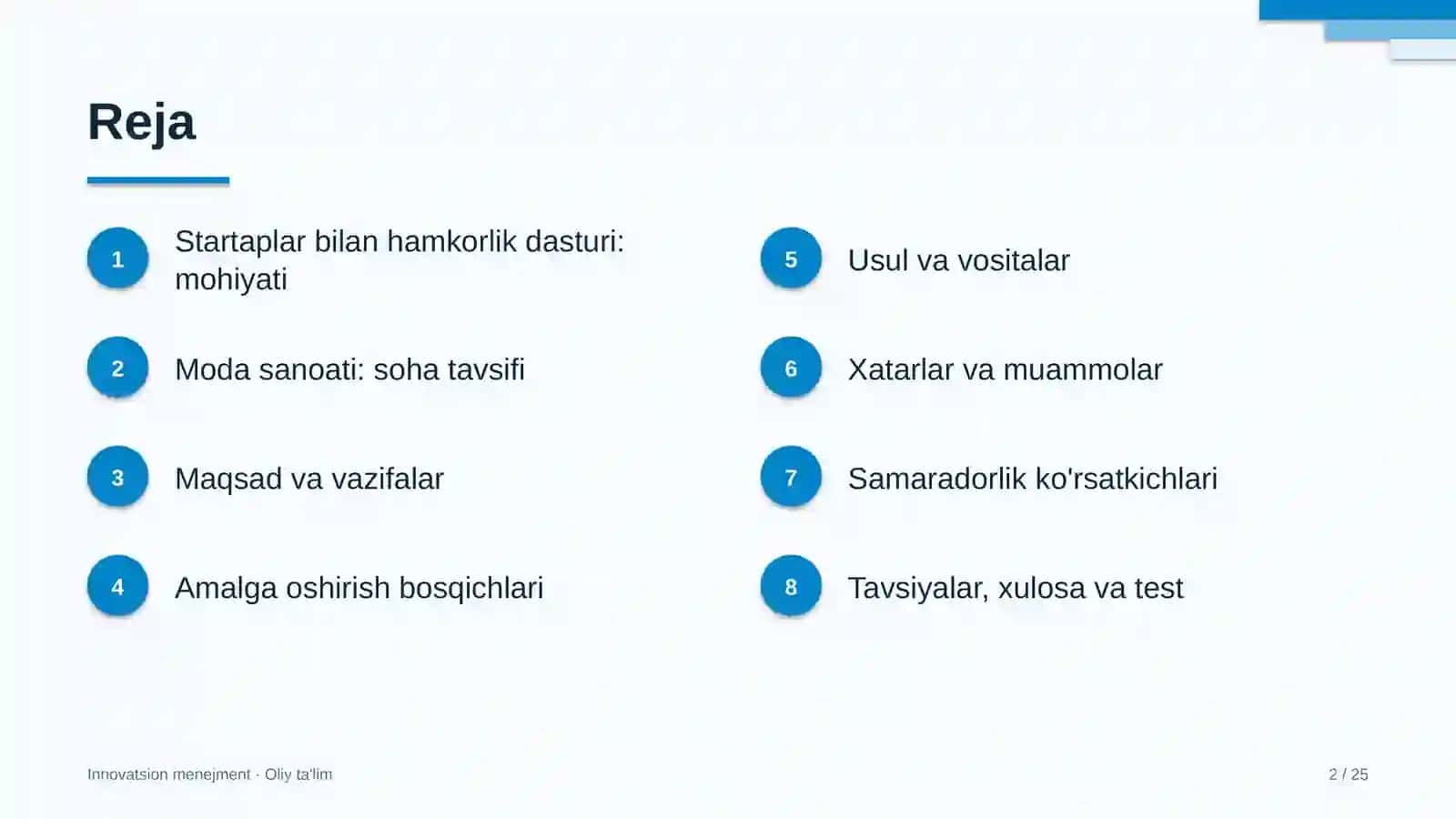 moda sanoatida startaplar bilan hamkorlik dasturini yo'lga qo'yish 9702 2