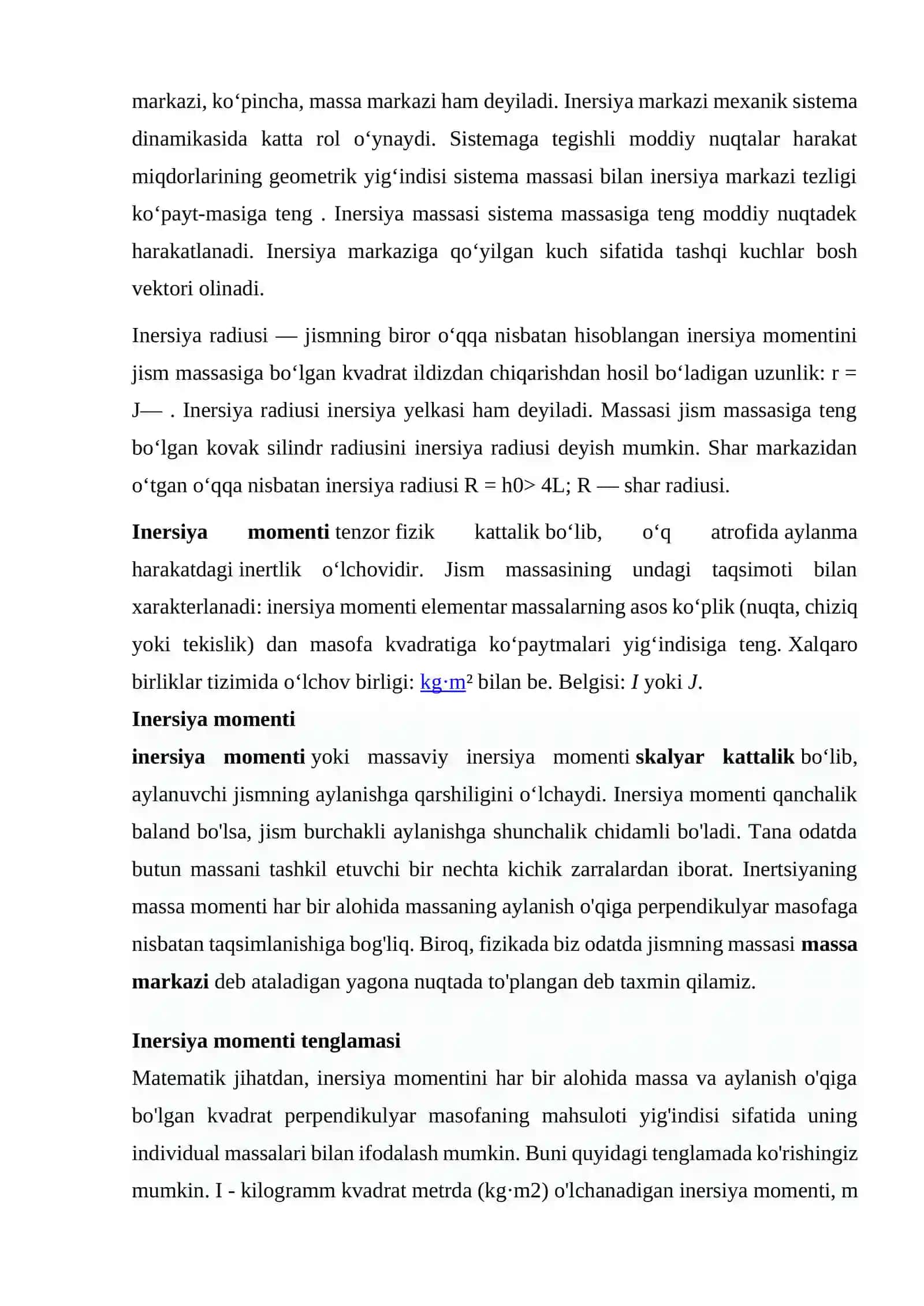 INERSIYA RADIUSI VA ELLIPSI 2