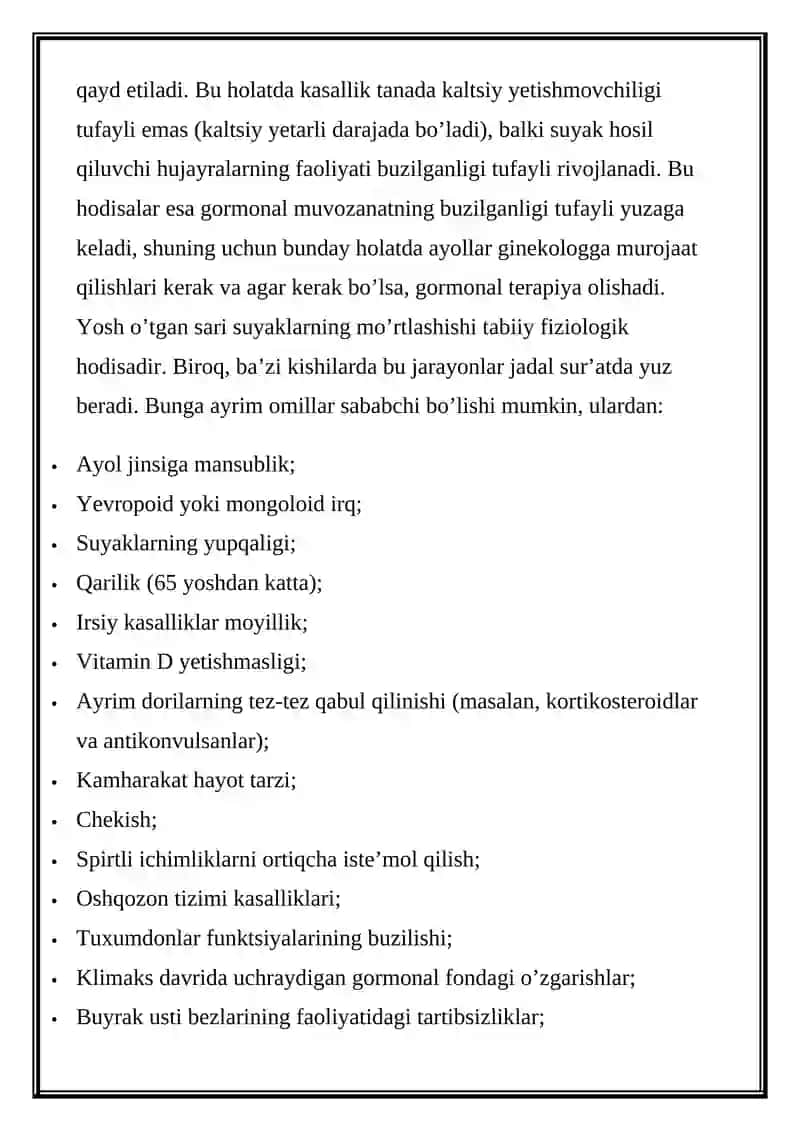 SUYAKNING METABOLIK KASALLIKLARI 2