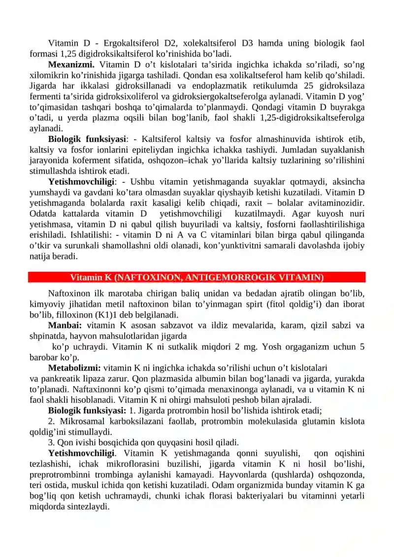 Yog’da eriydigan vitaminlar 2