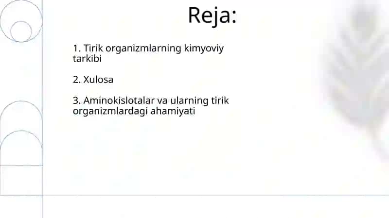 Tirik organizmlarning kimyoviy tarkibi 2