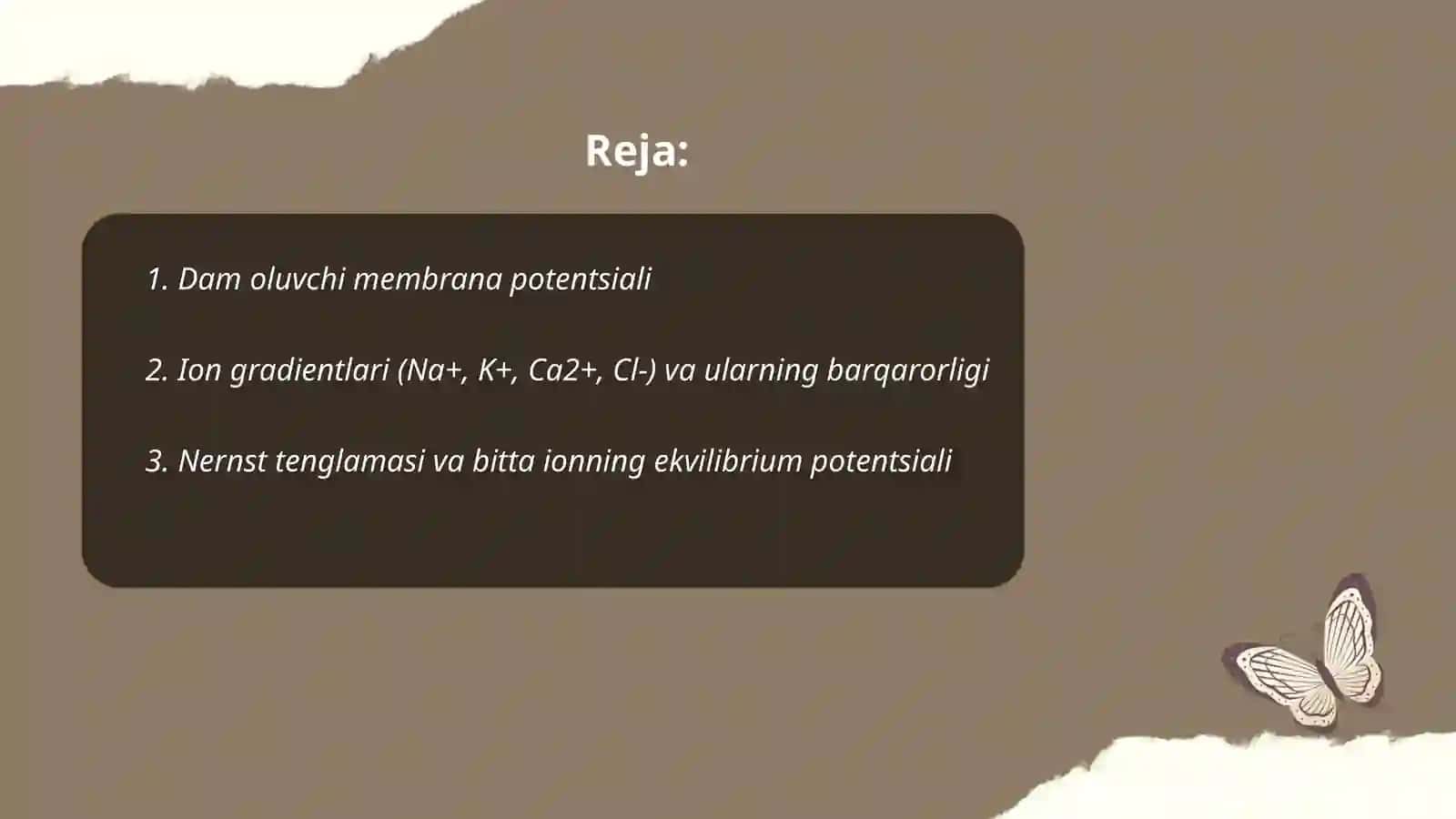Dam oluvchi membrana potentsiali 2