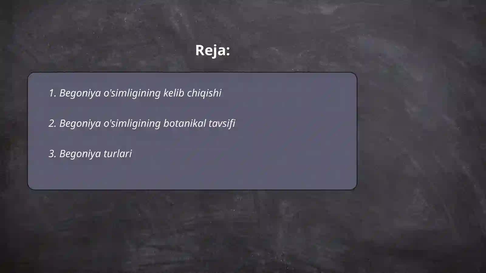 Begoniya o'simligi haqida ma'lumot 2