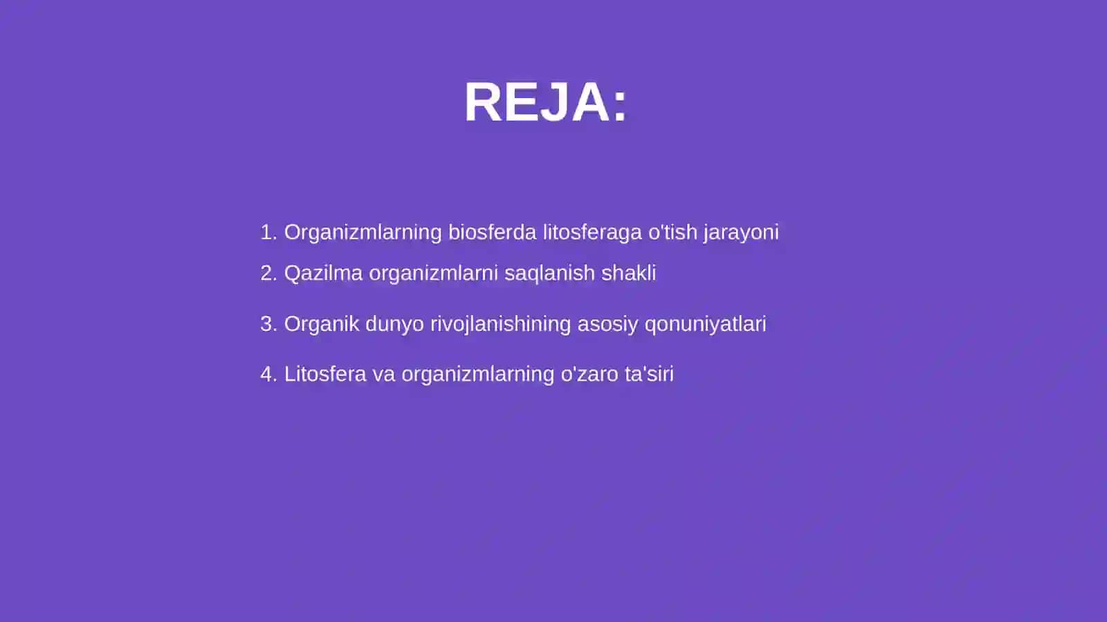 Organizmlarni biosferda litosferaga ótish jarayoni 2