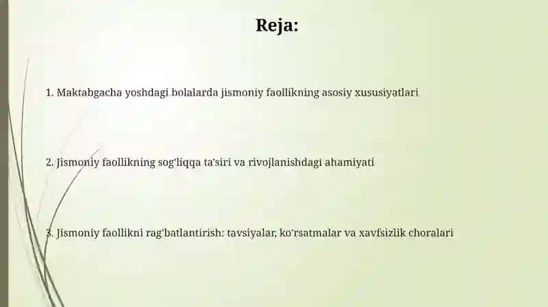 Maktabgacha yoshdagi jismoniy faollik 2