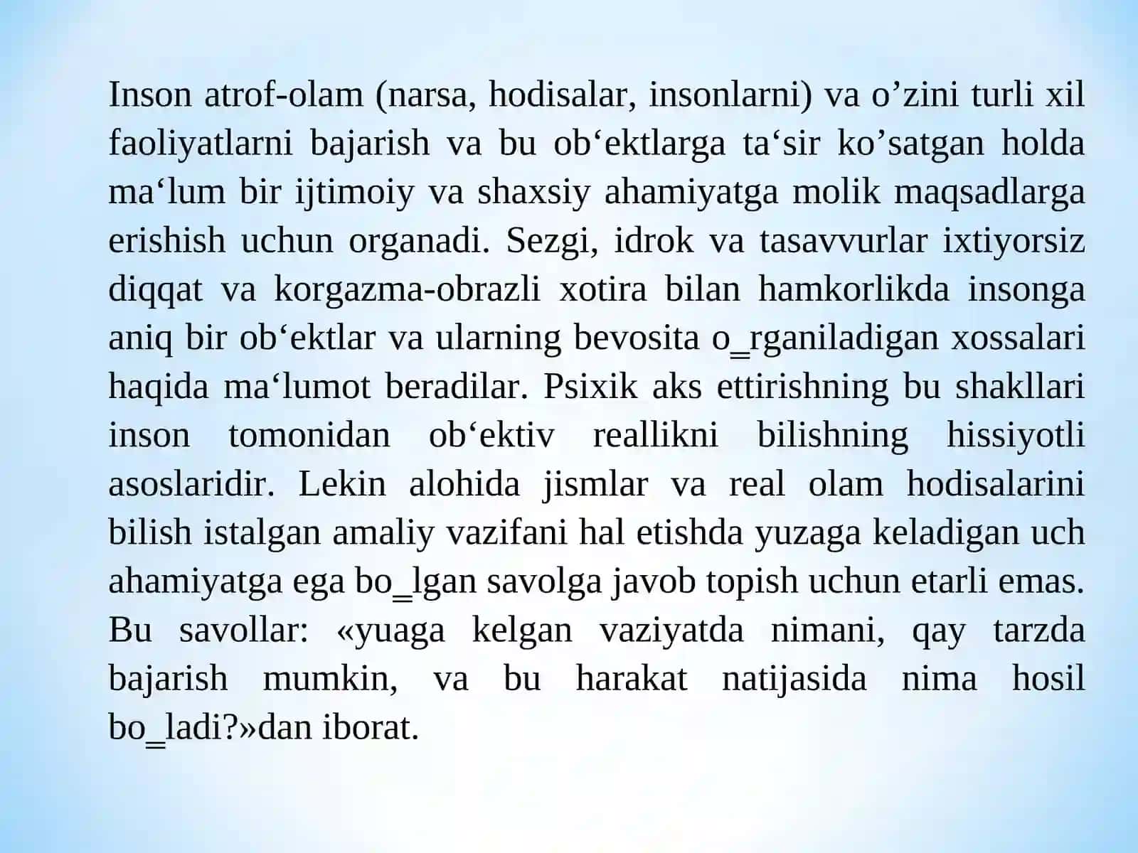 Tafakkur, intellekt, nutq 2