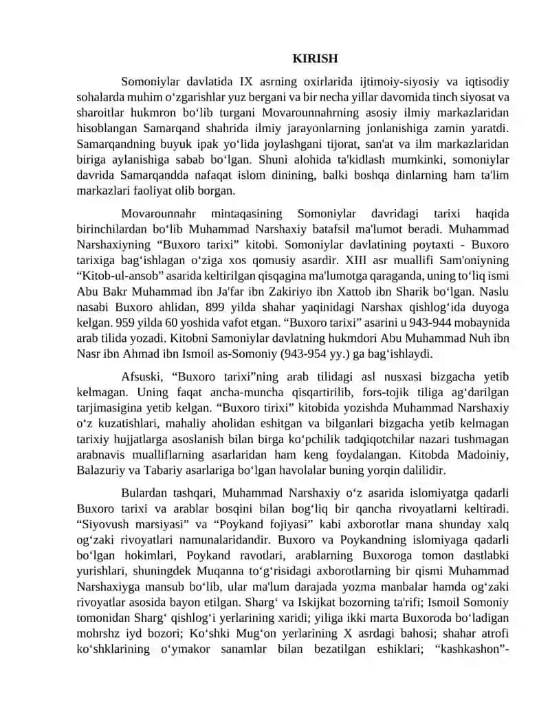 Somoniylar davrining yozma manbalar tahlili 2