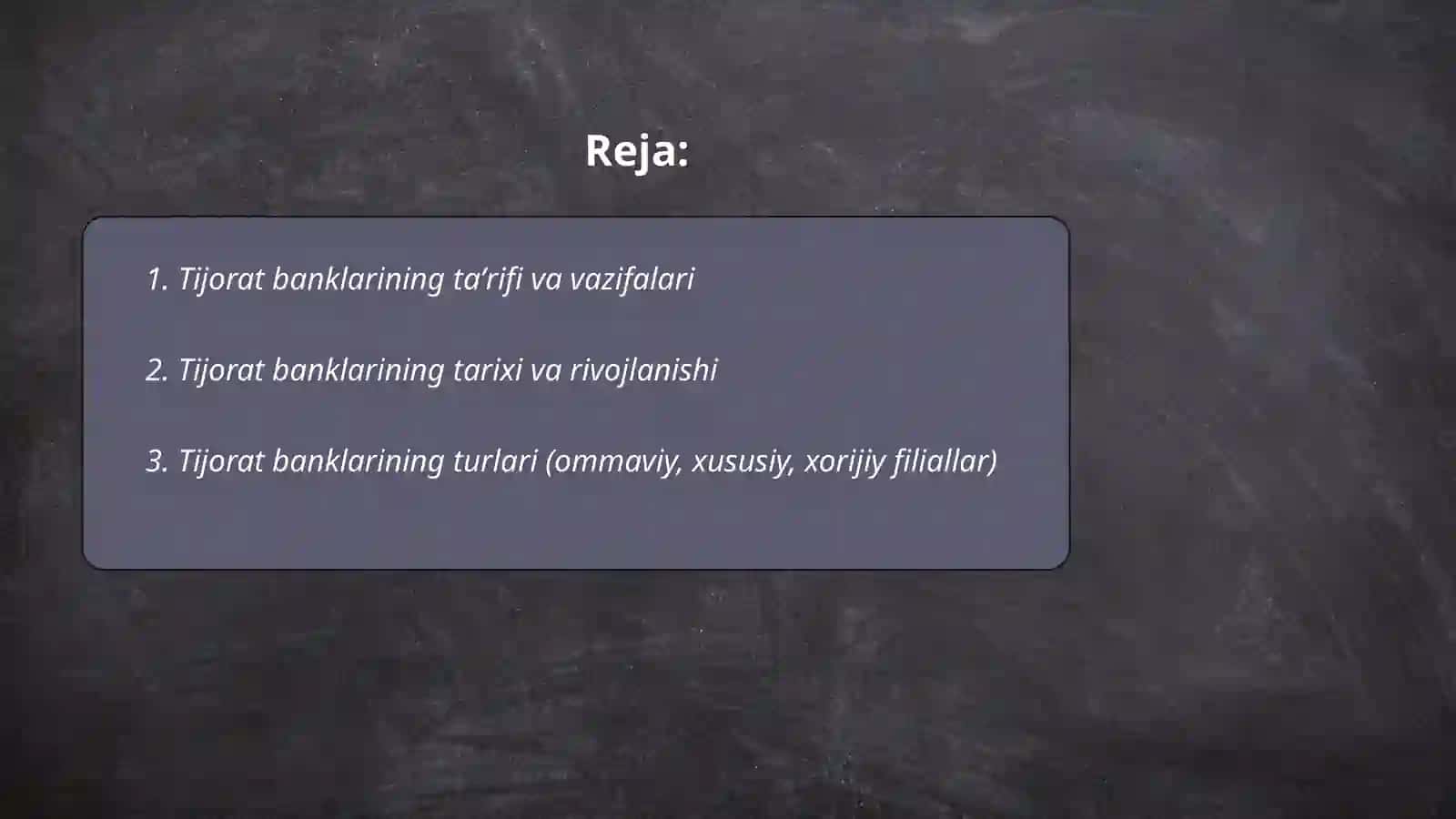 Tijorat banklari va ularning funksiyalari 2