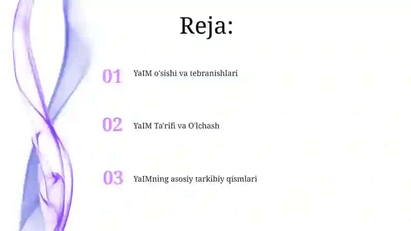 YaIM Ta'rifi va O'lchash 2