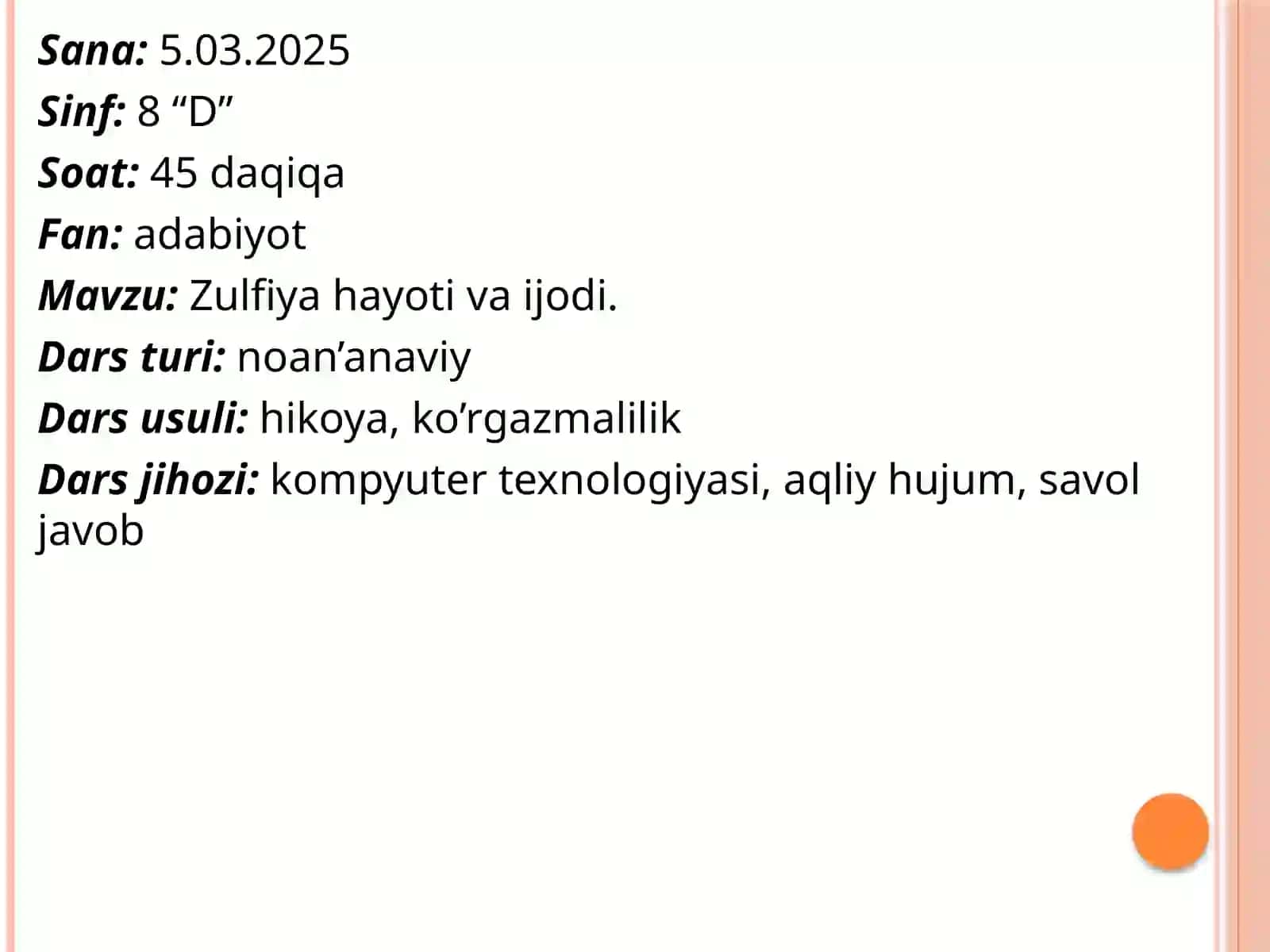 ZUlfiya hayoti va ijodi 2