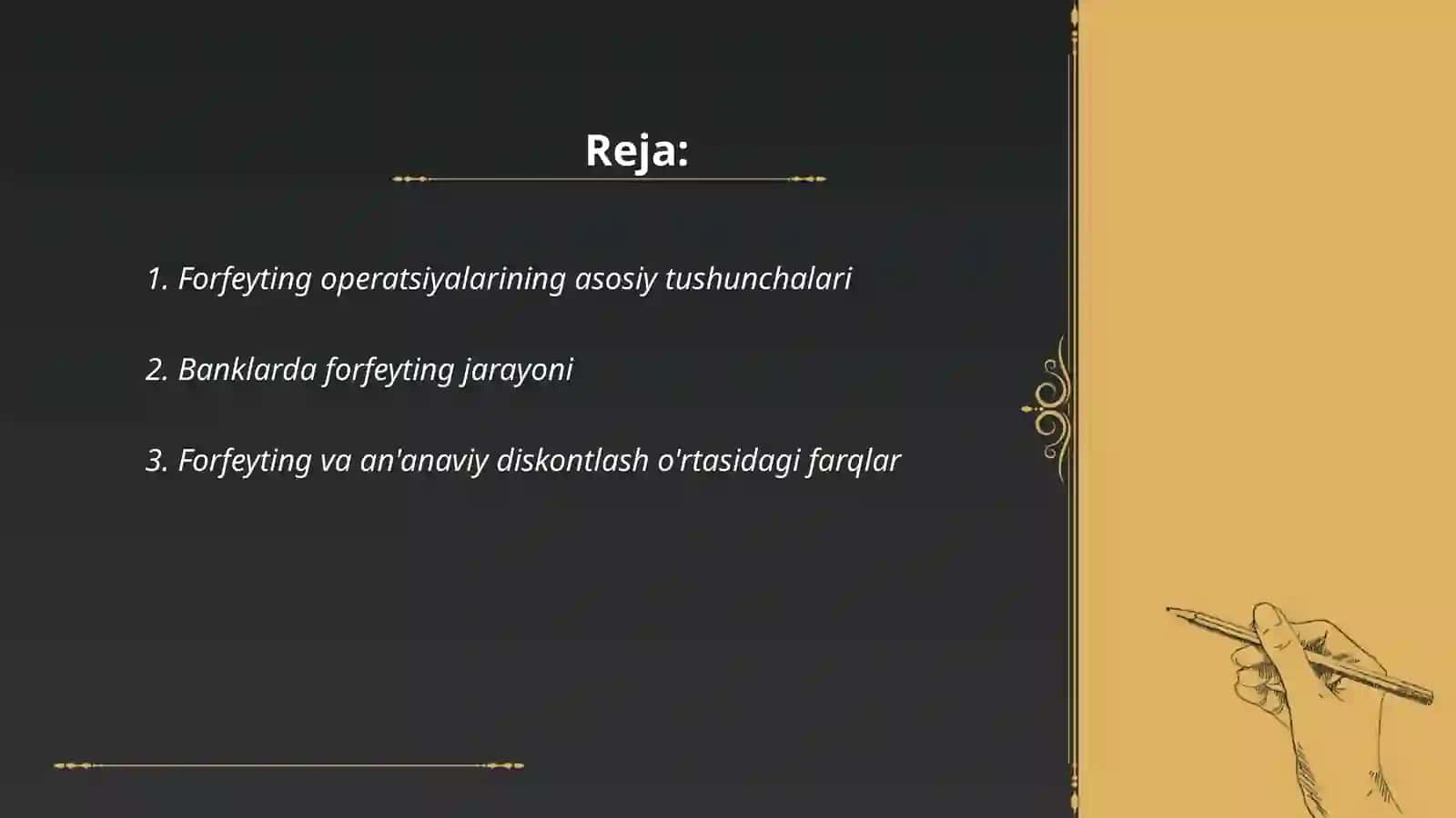 Banklarda forfeyting operatsiyalari 2