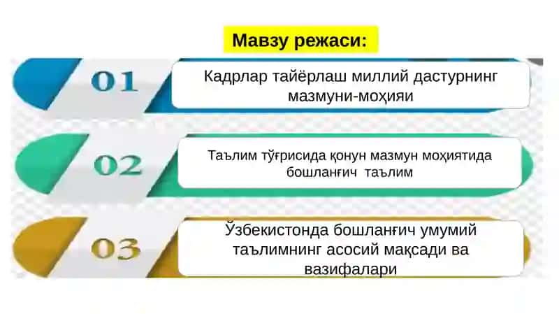 Кадрлар тайёрлаш миллий дастури 2
