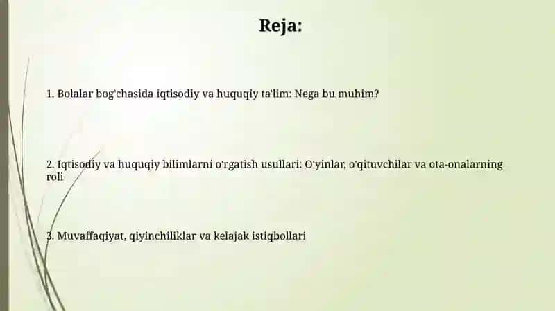 Iqtisodiy va huquqiy tarbiya 2