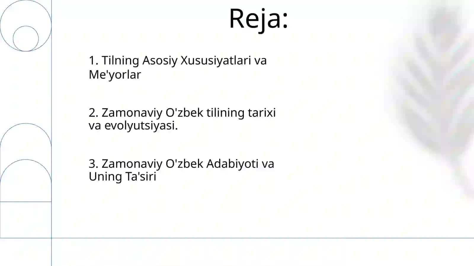Zamonaviy O'zbek Adabiy tili va meyorlari 2